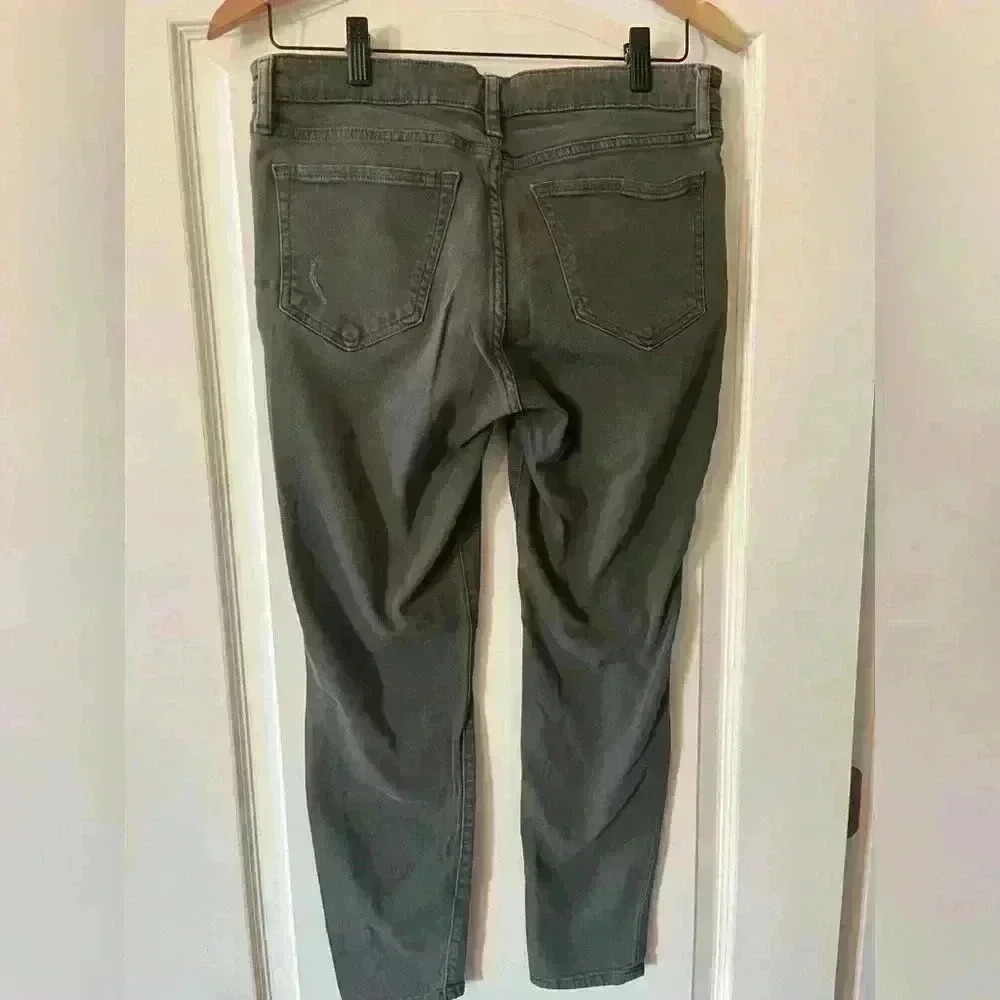 GAP “Legging Skimmer” Jeans Olive Green Women’s Size 6, 28 waist - Picture 7 of 10